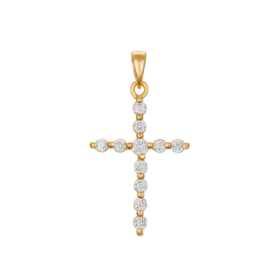 Hängsmycke i äkta silver med kubisk zirkonia