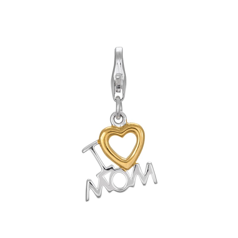 Berlock i äkta silver "I Love Mum"