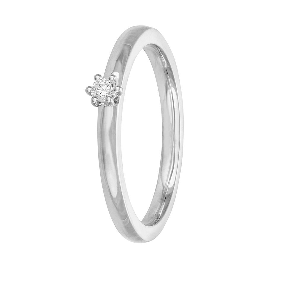Diamantring Madrid 0,05 ct, 18.0