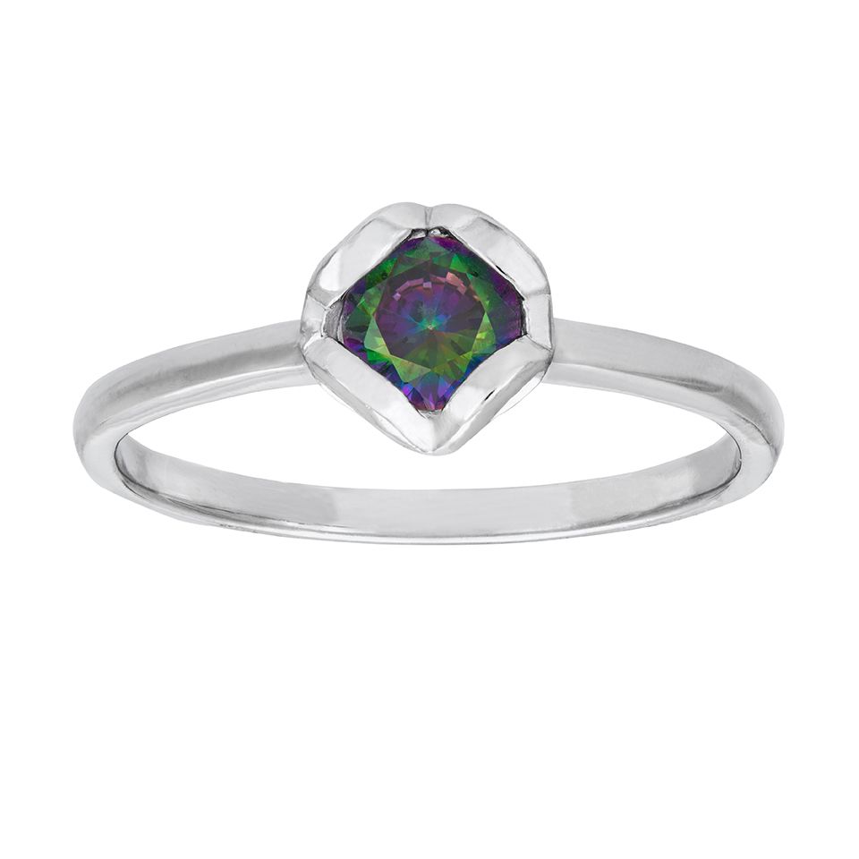 Ring i äkta silver med kubisk zirkonia, 18.0