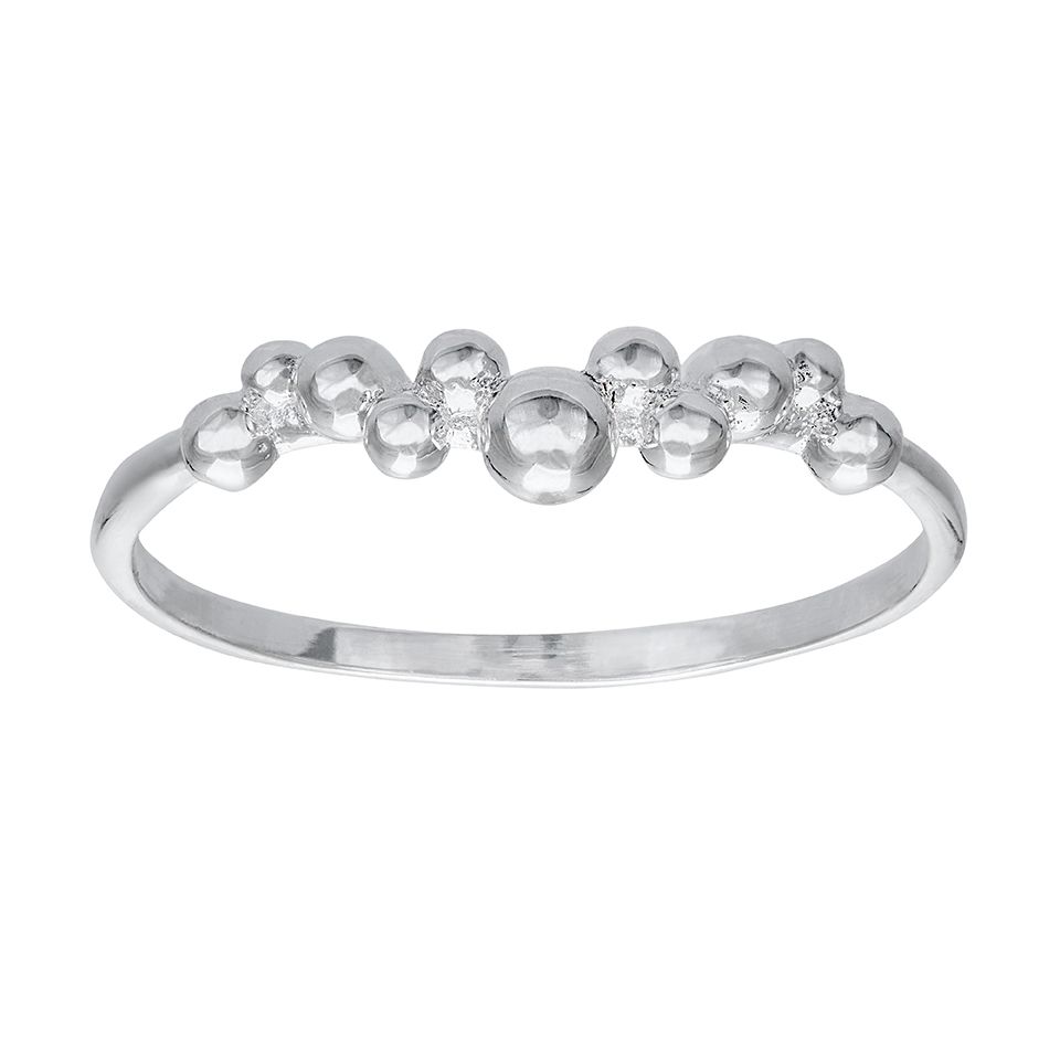 Ring i äkta silver med små bubblor från Guldfynd