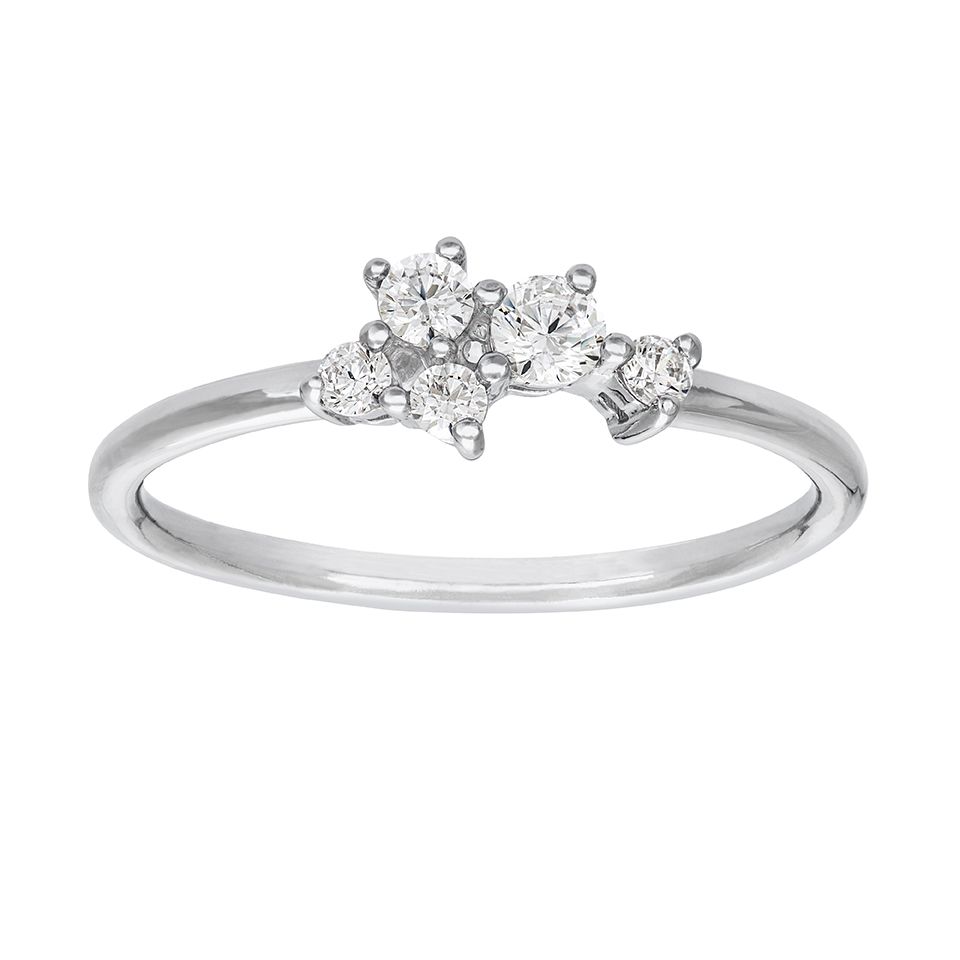 Mood - Ring i äkta silver med kubisk zirkonia, 18.0 - Guldfynd