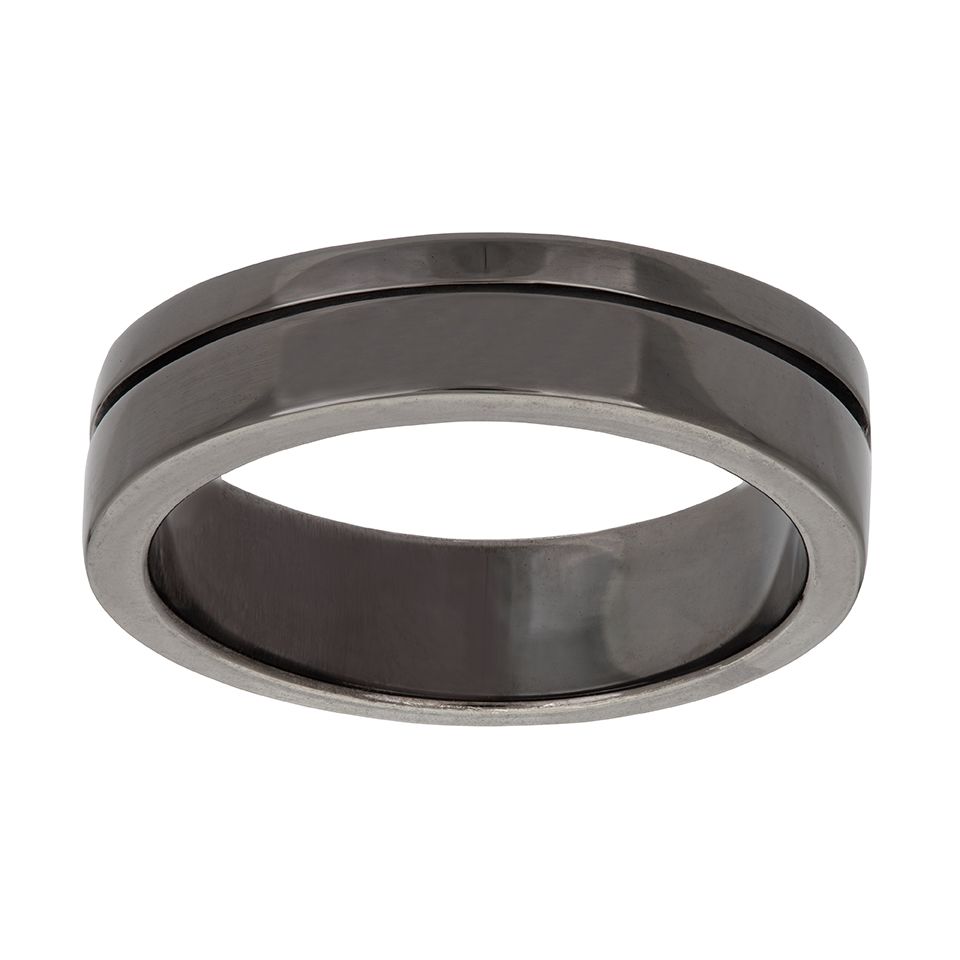 Ring i äkta silver med en tunn rand, 19.0