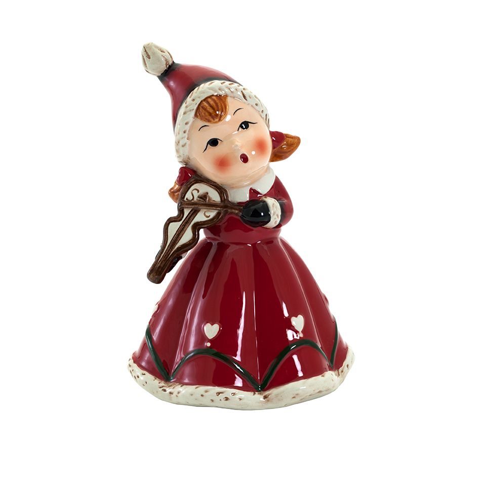 Juldekoration flicka med fiol - Guldfynd