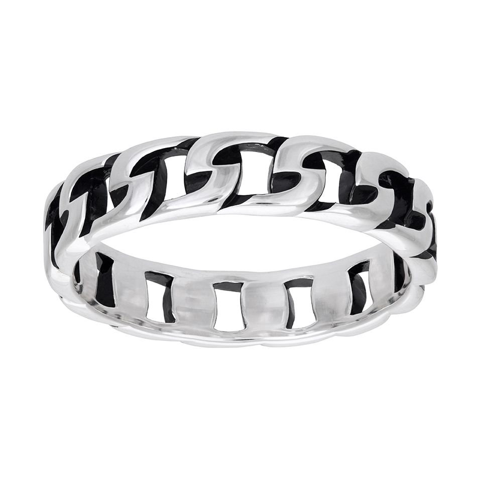 Flätad ring i äkta silver, 21.0