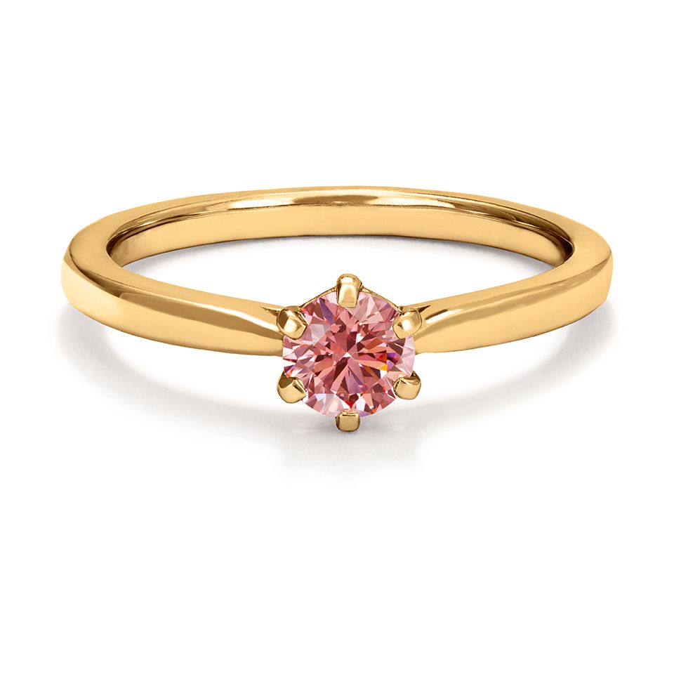 Ring med labbodlad diamant Polaris, 19.0