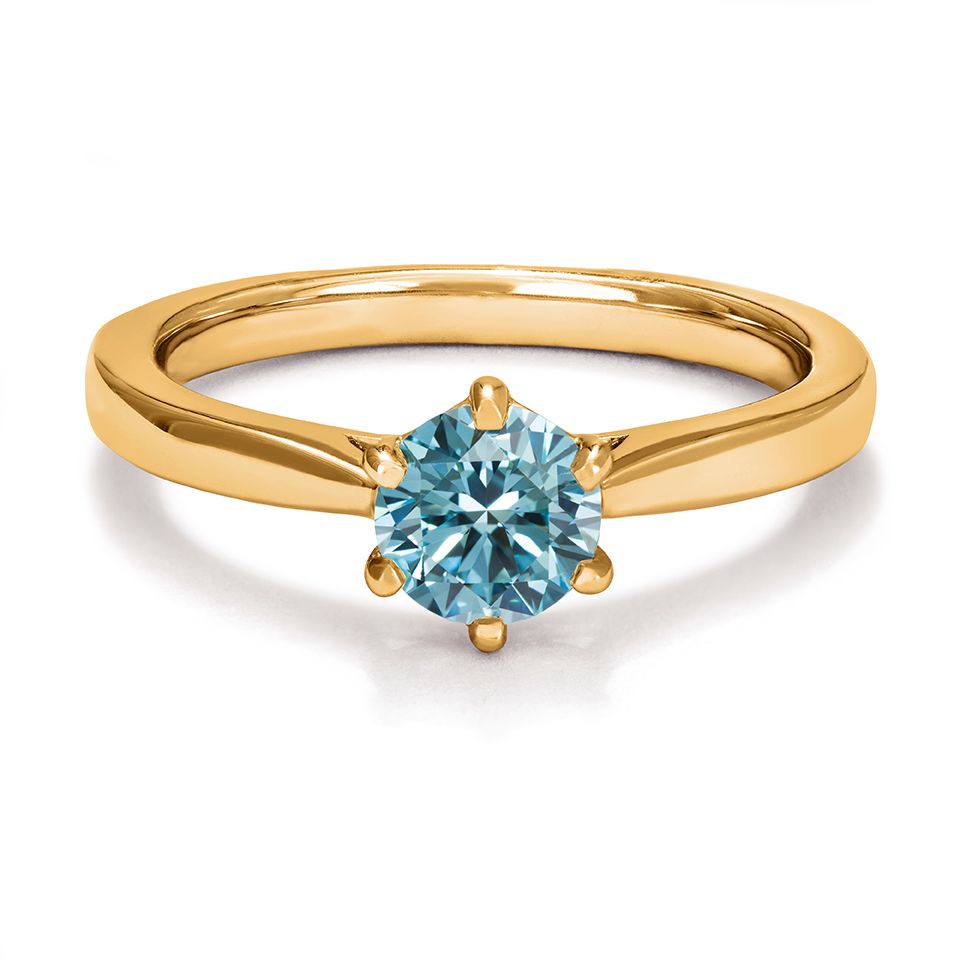 Ring med labbodlad diamant Polaris, 15.5