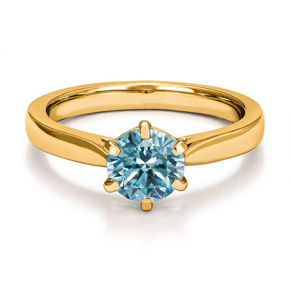 Ring med labbodlad diamant Polaris, 18.0 - Guldfynd