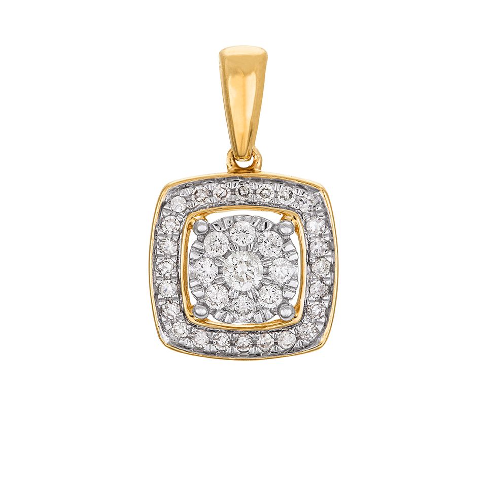 Diamanthänge i 18K guld – Halo