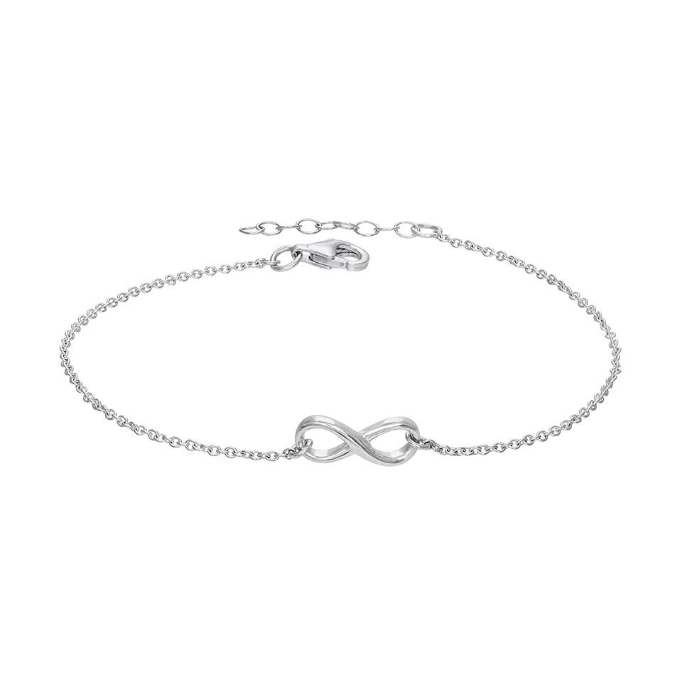 Armband i äkta silver med evighetstecken