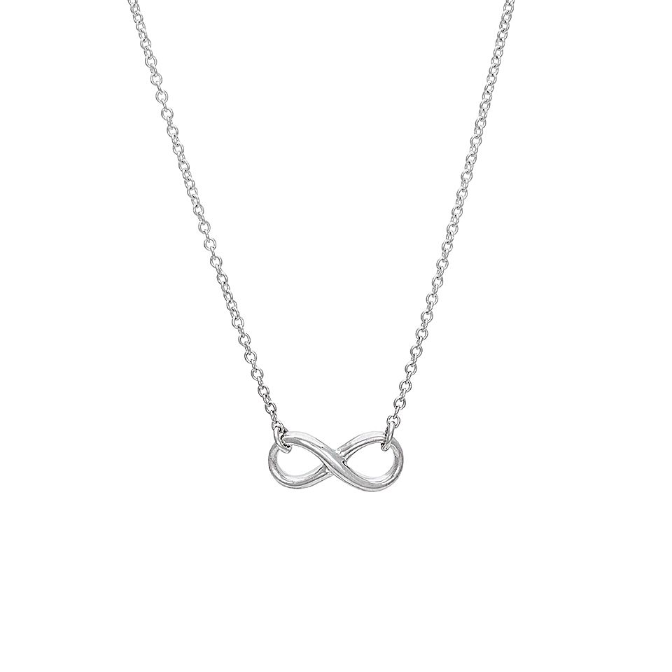 Halsband i äkta silver med evighetstecken