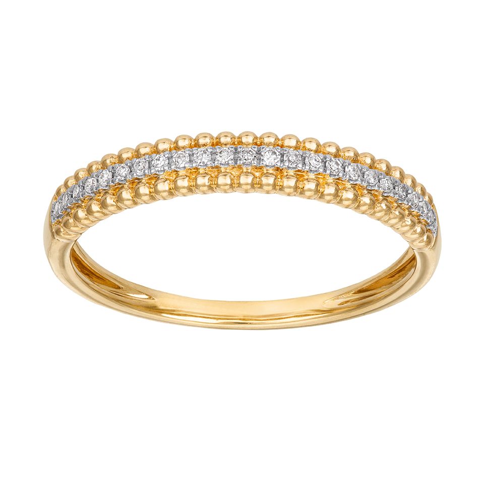 Diamantring i 18K guld - Vintage, 18.5