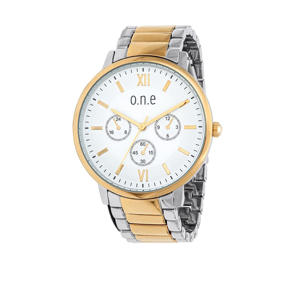 o.n.e - Klocka med länkarmband - Guldfynd