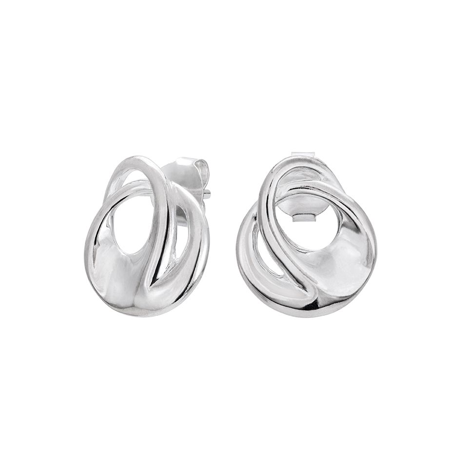 Örhängen i äkta silver med cirklar