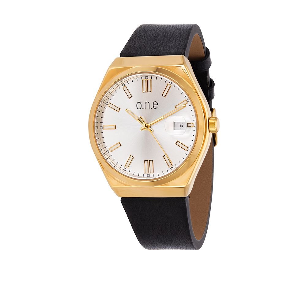 o.n.e - Klocka med vit urtavla - Guldfynd