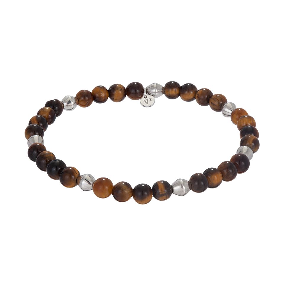 Armband i &auml;kta silver 18,5cm