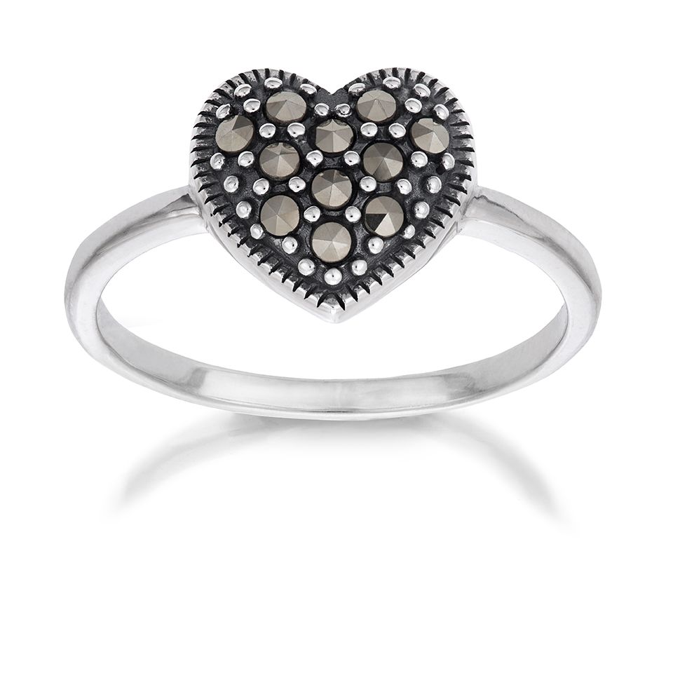 Ring HJ&Auml;RTATS HEMLIGHET i &auml;kta silver, 16.0