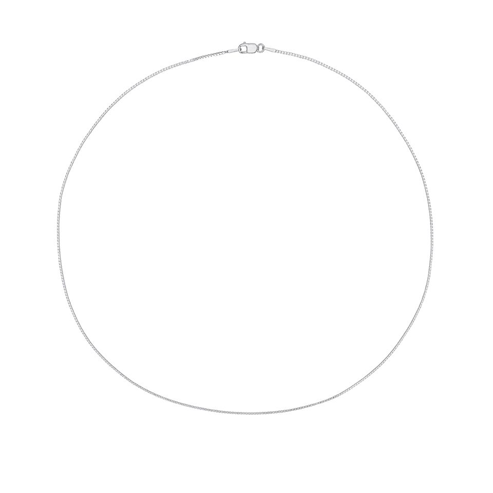 Halsband OMTANKE i äkta silver 45cm