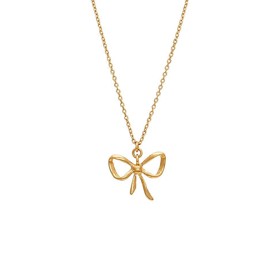 Halsband i äkta silver med rosett