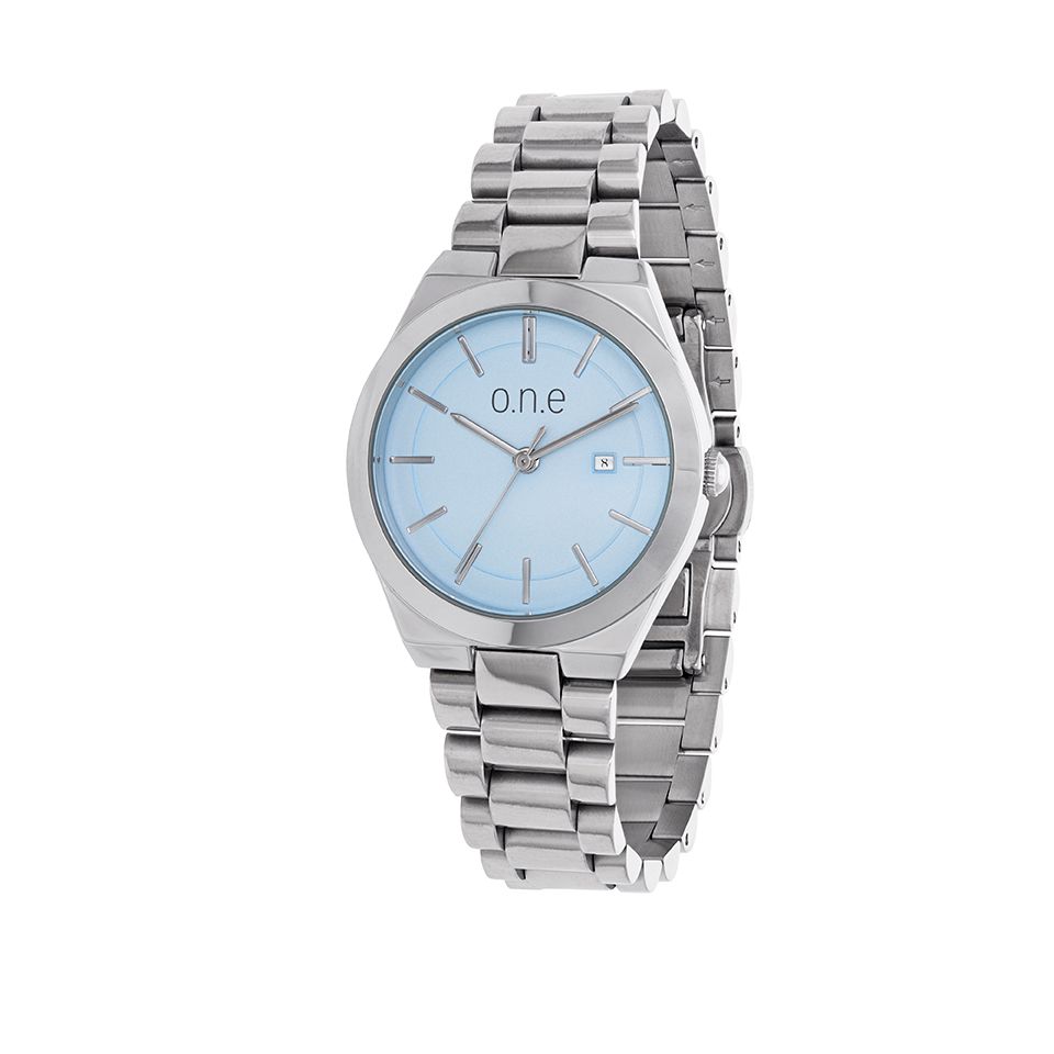 o.n.e - Klocka med ljusblå urtavla - Guldfynd