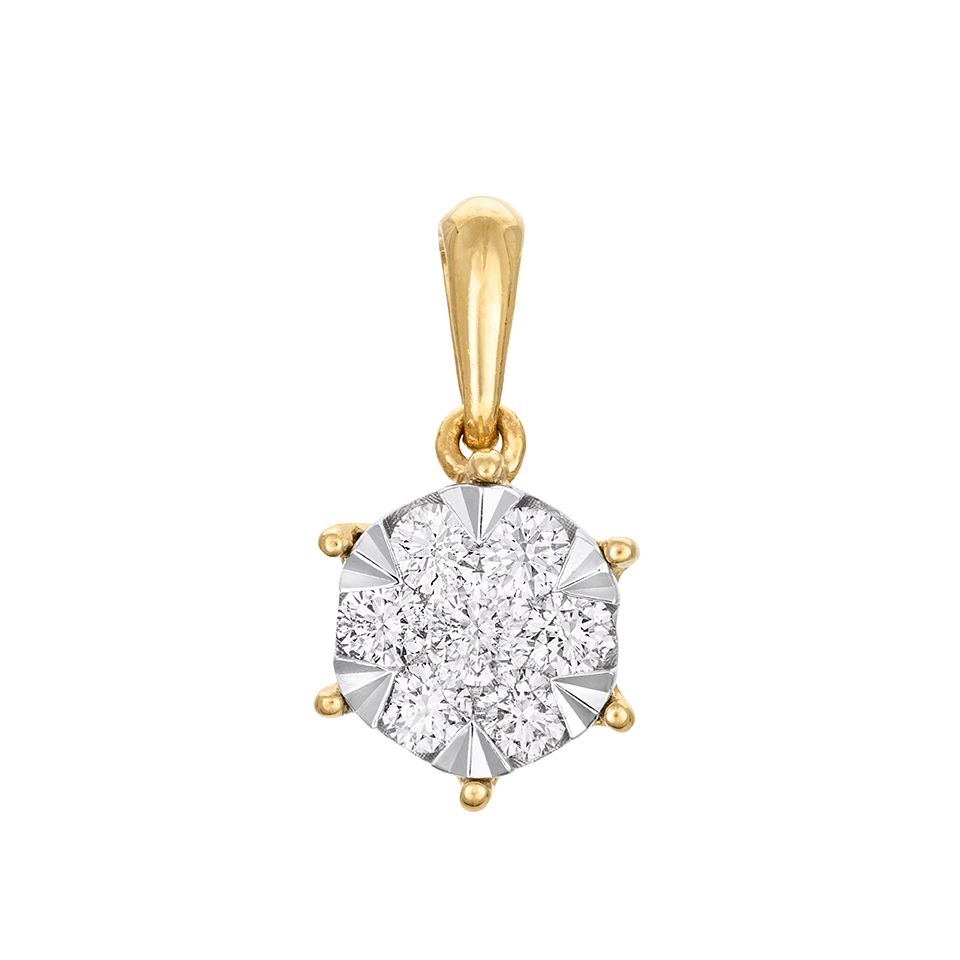 Diamanthänge i 18K guld med flera diamanter