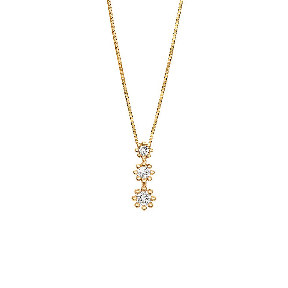 Diamanthänge i 18K guld - Trestenshängsmycke