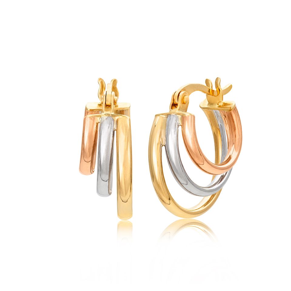 Örhängen Trio i 14K guld