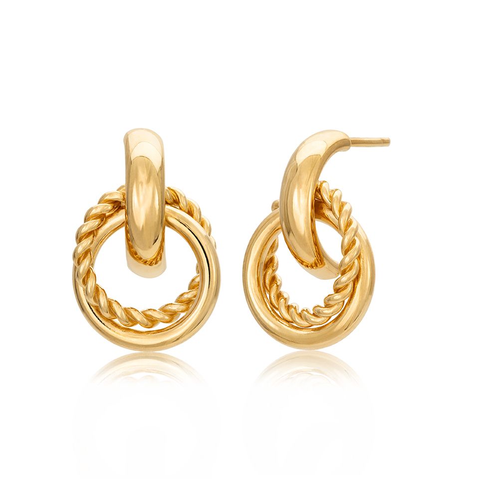 Örhängen Circle i 14K guld