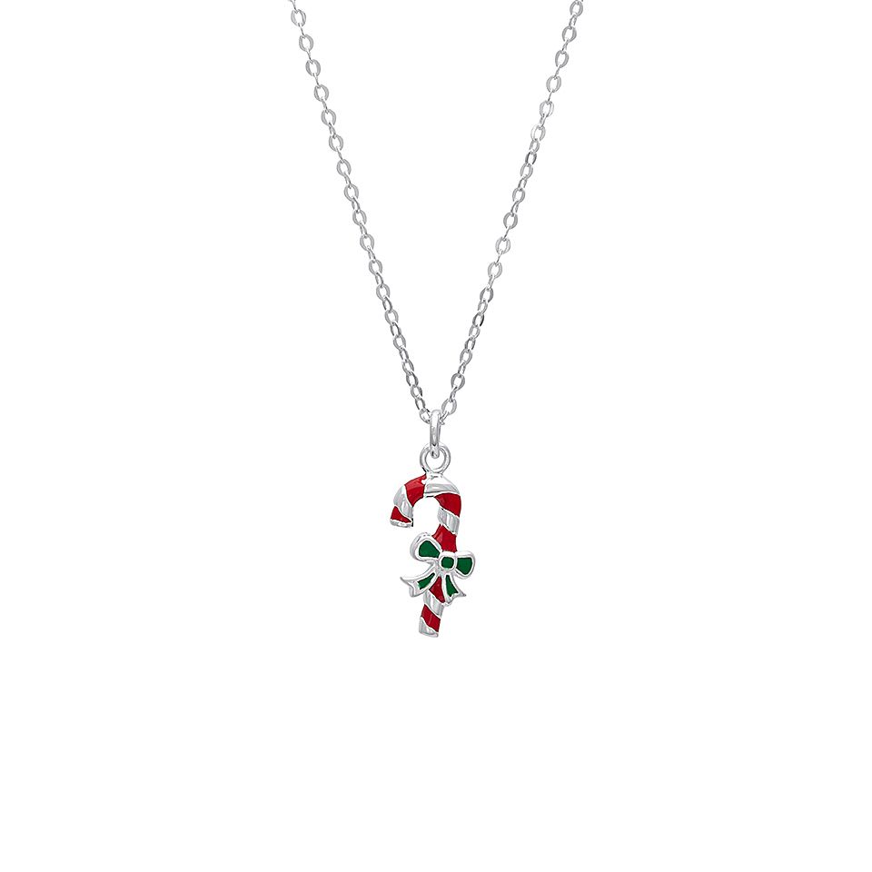 Halsband med polkagrisst&aring;ng