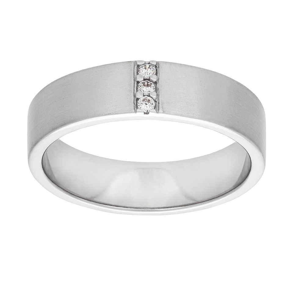 Ring med tre Kubisk Zirkonia, 20.0