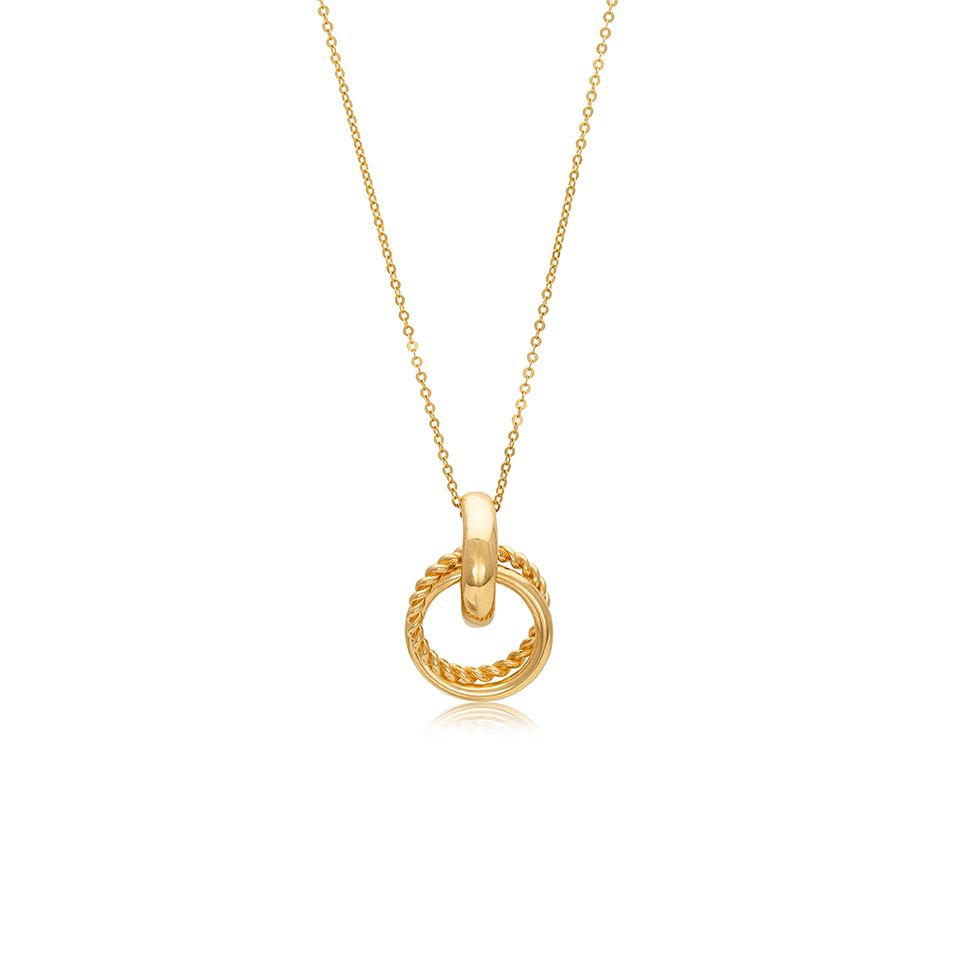 Halsband Circle i 14K guld