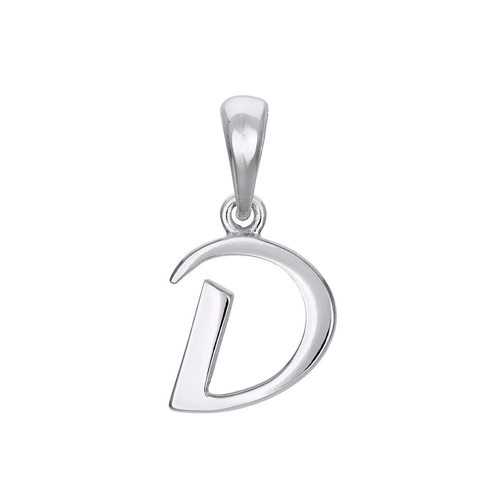 Hängsmycke i äkta silver med bokstaven D