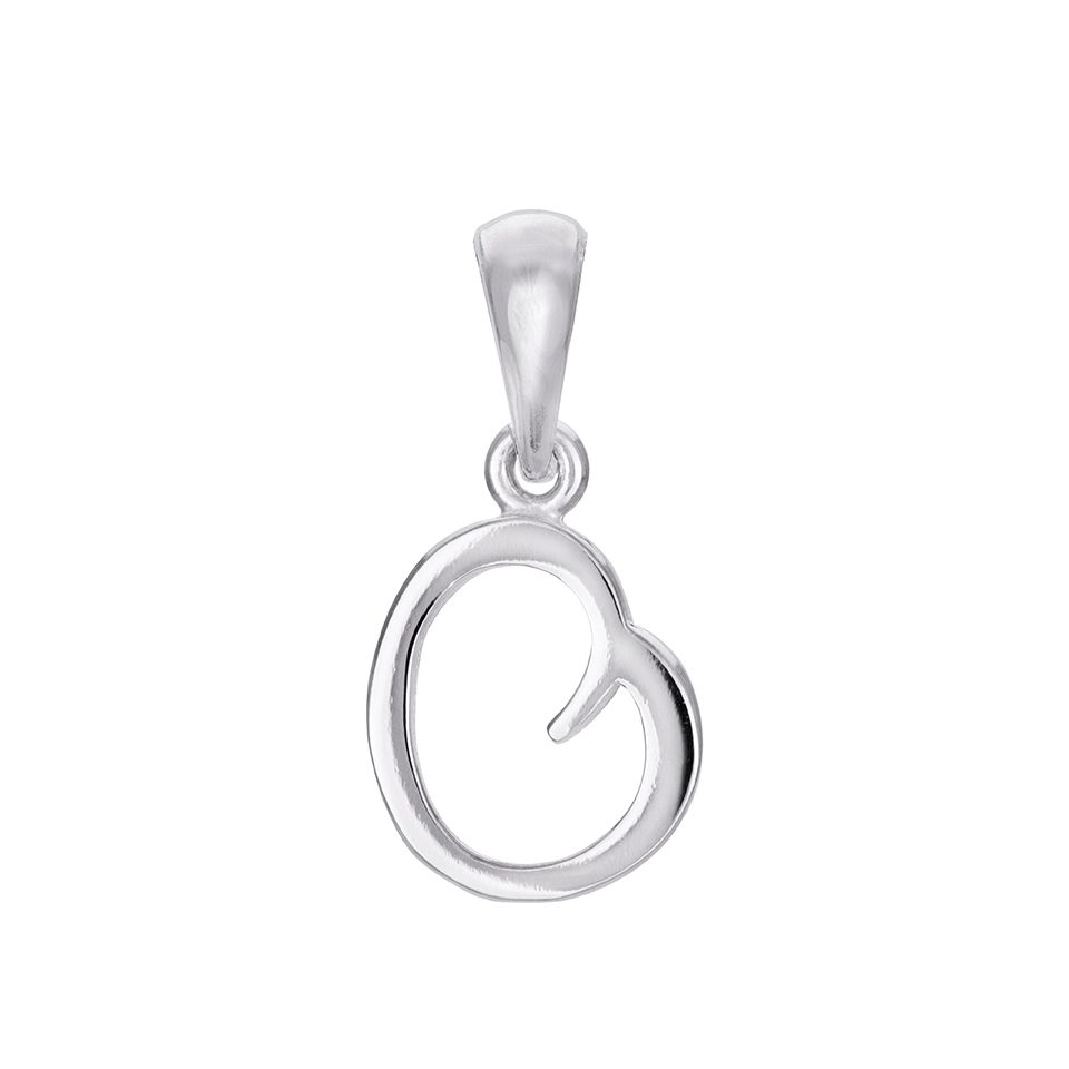 Hängsmycke i äkta silver med bokstaven O