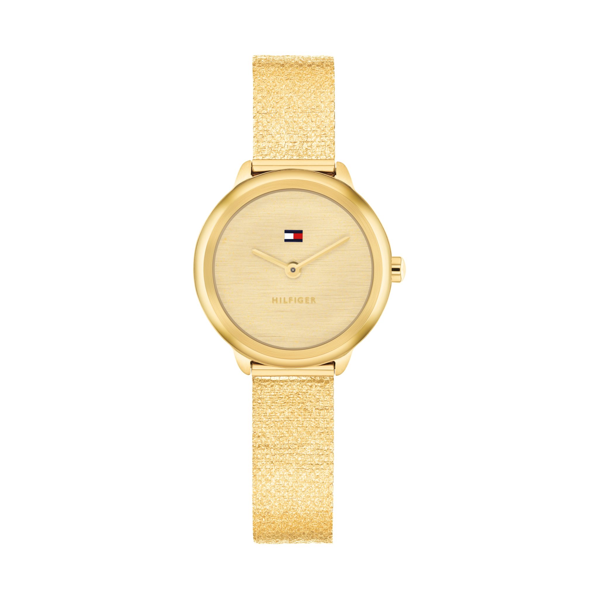 St&aring;lklocka med rund urtavla