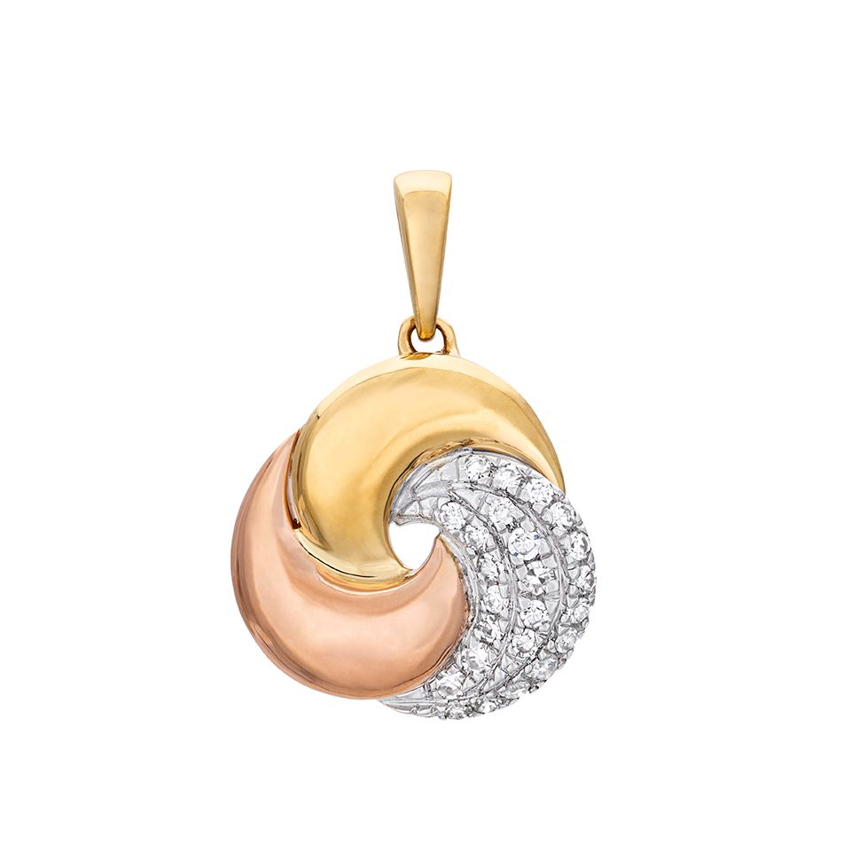 Diamanthänge i 18K guld - Snurr