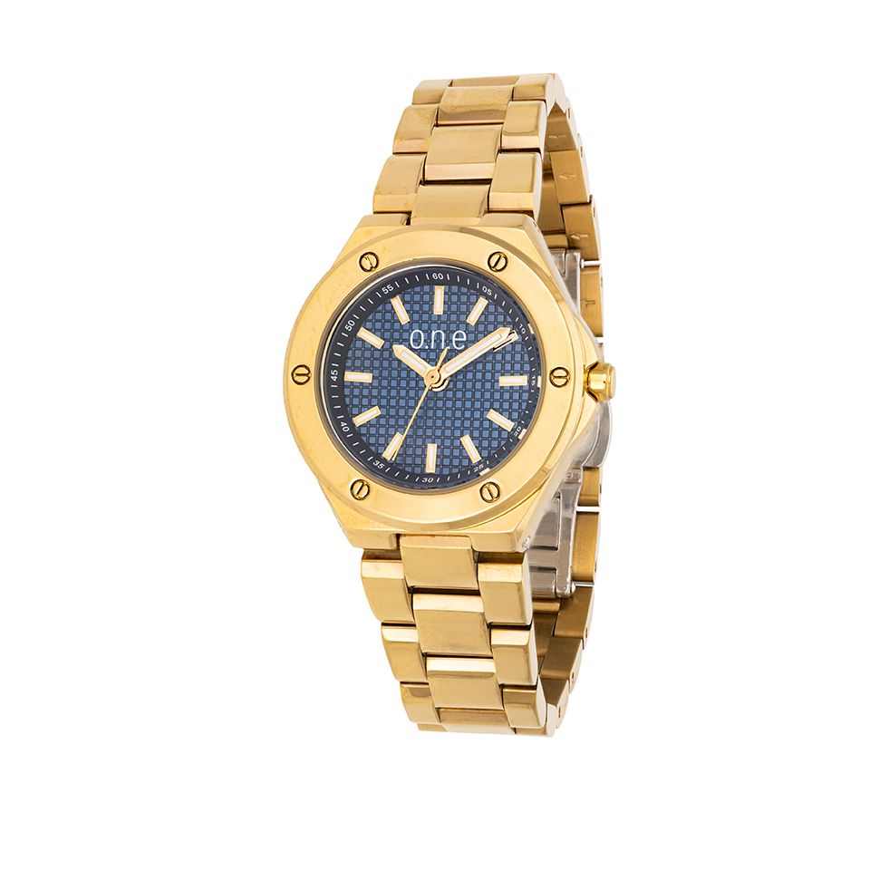 o.n.e - Klocka med länkarmband - Guldfynd
