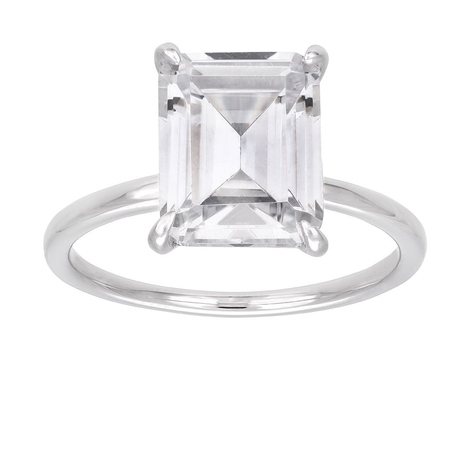 Ring i äkta silver med solitär från Guldfynd