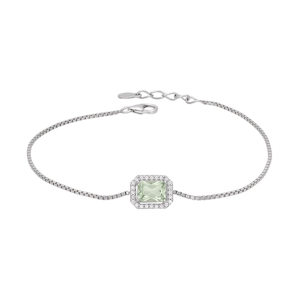 Armband i äkta silver med ametist