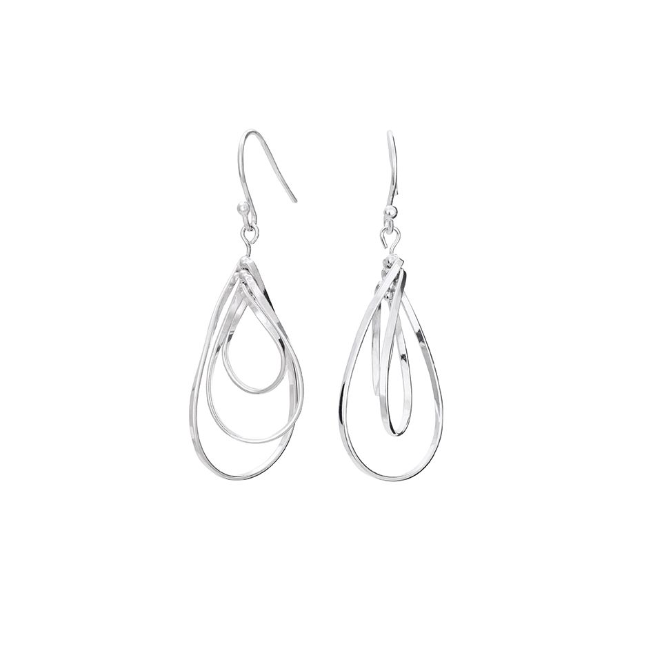 Örhängen i äkta silver med ovaler