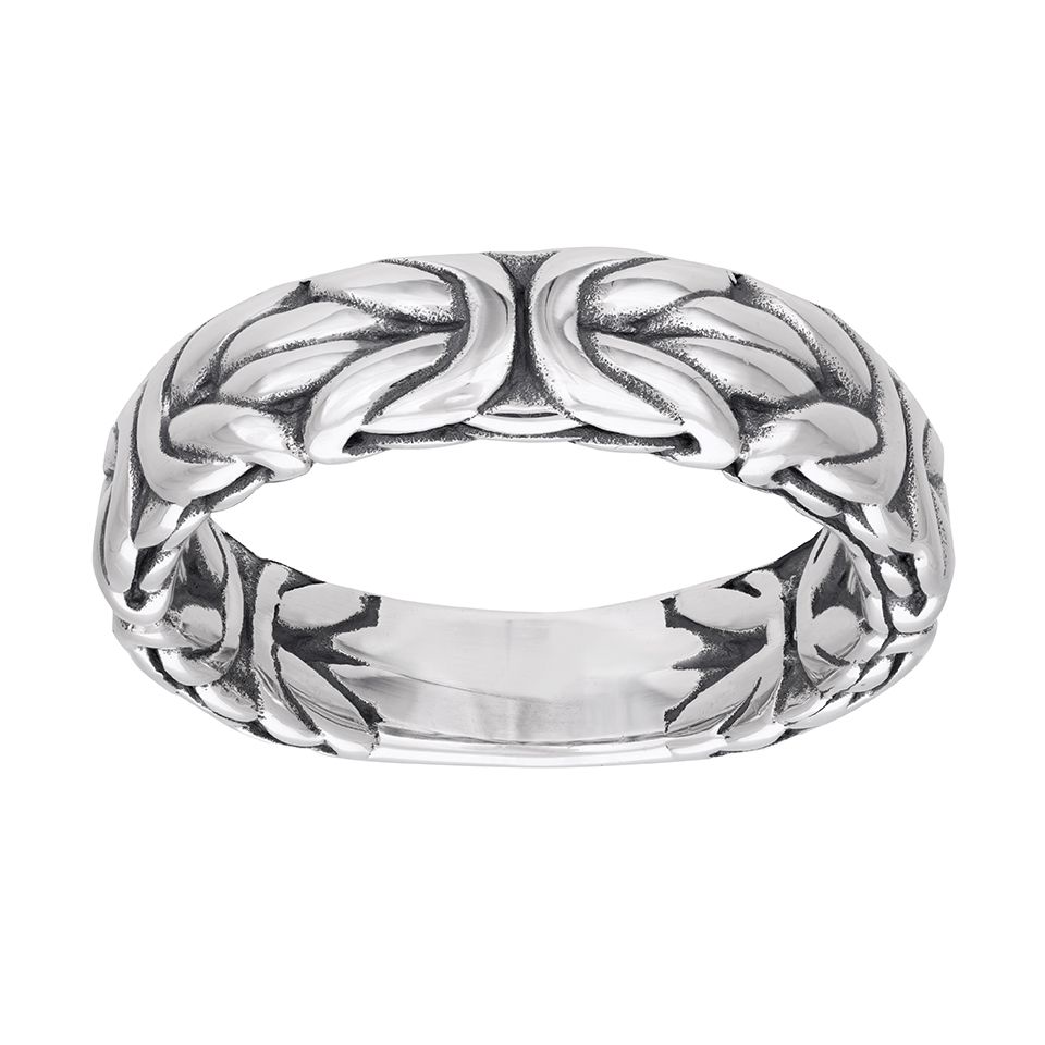 Ring i äkta silver med kejsarlänk från Guldfynd