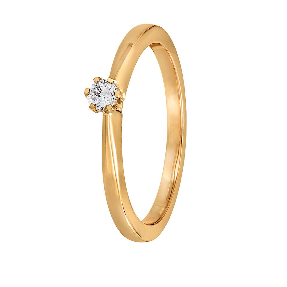 Diamantring Rome 0,10 ct, 15.0 - Guldfynd